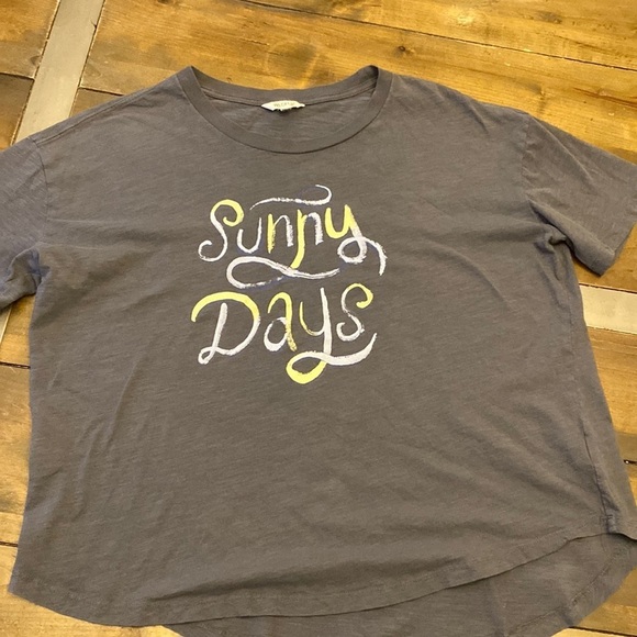 Wildfox Sunny Days graphic tee shirt sleeve gray size XL - Picture 2 of 4